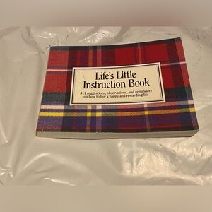 Life little instructions plaid cute booklet Book